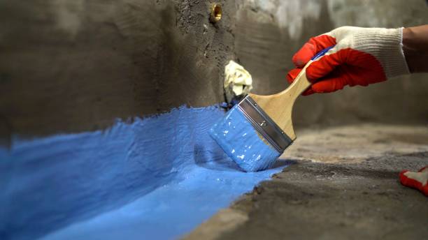 Commercial Basement Waterproofing project at a Boswell, IN business property by SJ Waterproofing Pros